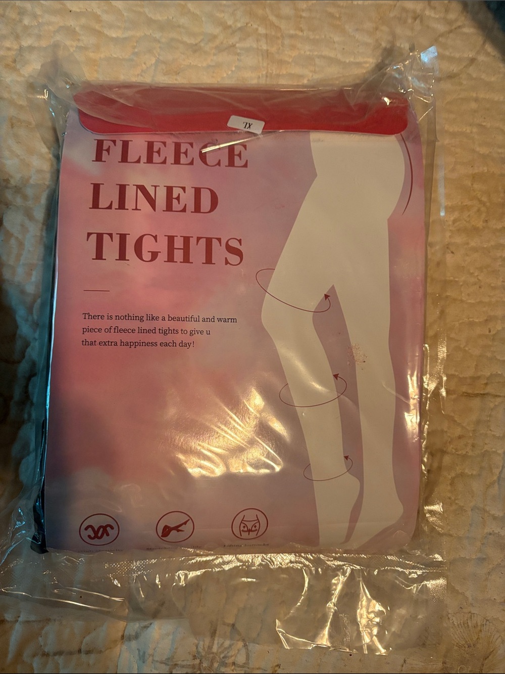 Fleece Lined Tights - Black